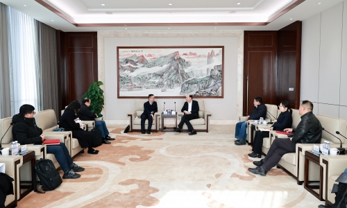 招商银行杭州分行副行长孙文勇一行莅临爱游戏全站app官方网站调研